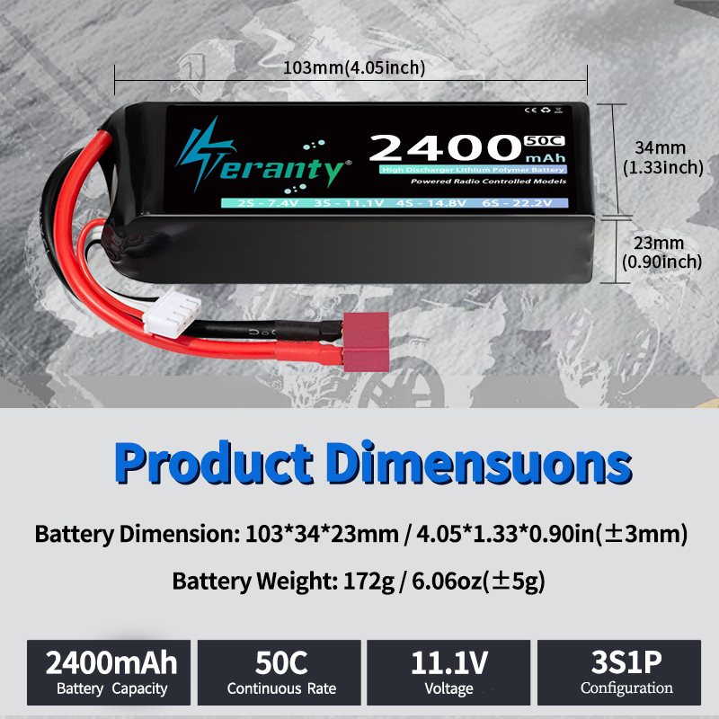 TERANTY 3S 2200/2400/2600mAh L - огляд і ціна Drone Rcs