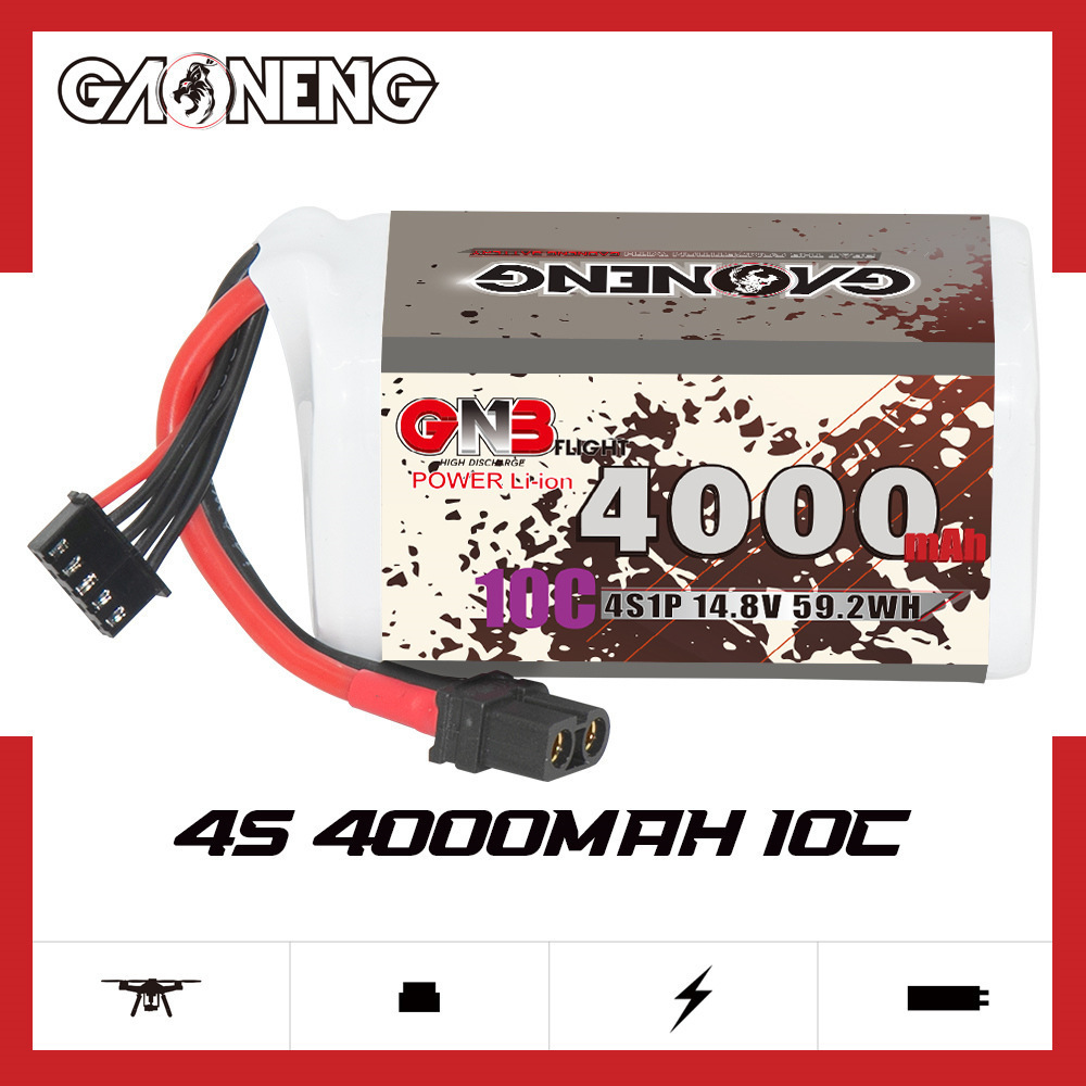 GNB 4000mAh 4S 14.8V 10C 20C W - огляд і ціна Drone Rcs