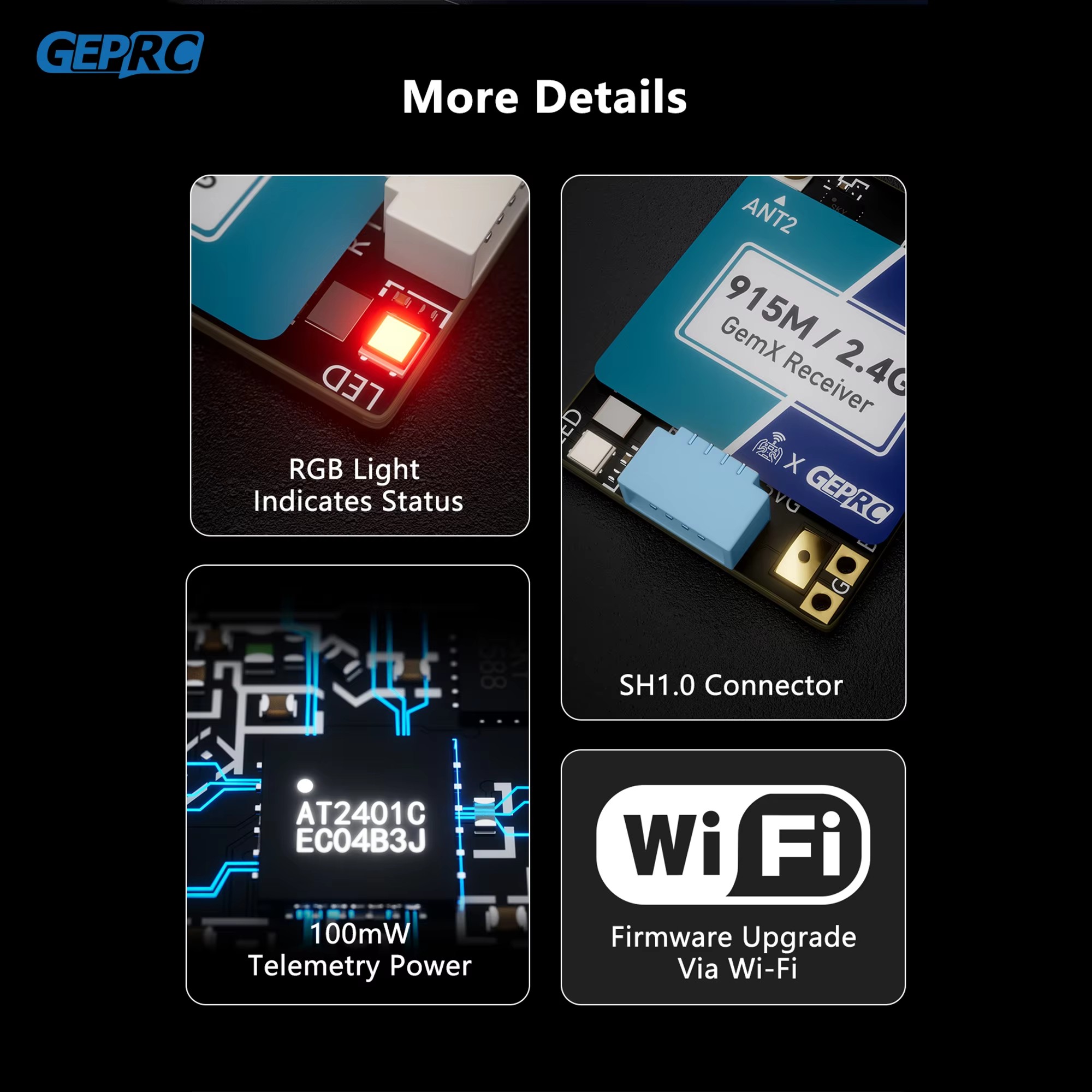 GEPRC ELRS 915M/2.4G Gemini Xr - огляд і ціна Drone Rc Parts