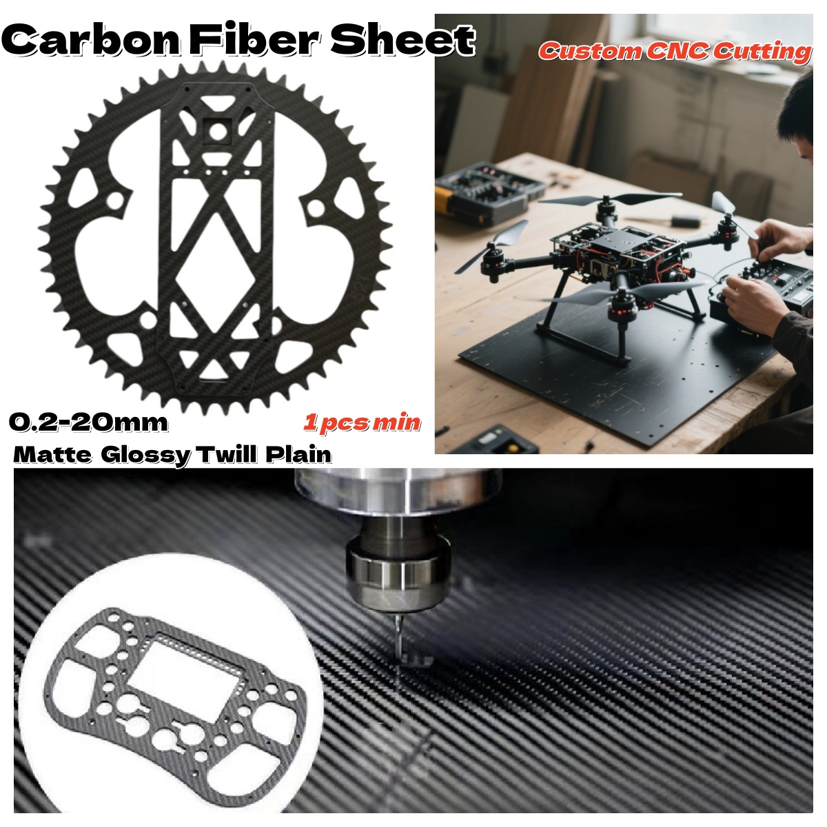 Customized Carbon Fiber Sheet  - огляд і ціна Drone Rc Board