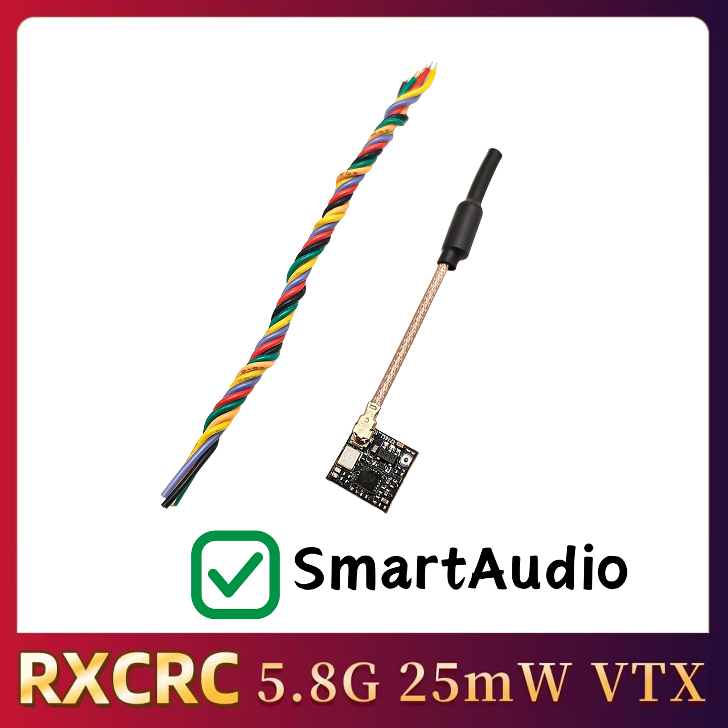 RXCRC 5.8GHz 48CH FPV 25mW Ana - огляд і ціна Analog Fpv Transmitter