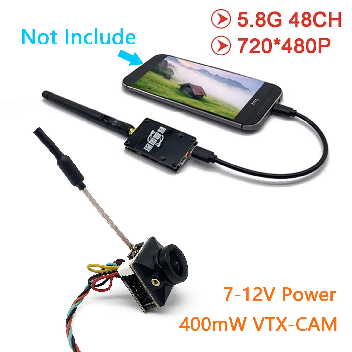 SLONWAKE 5.8G Analog UVC OTG R - огляд і ціна Analog Fpv Transmitter