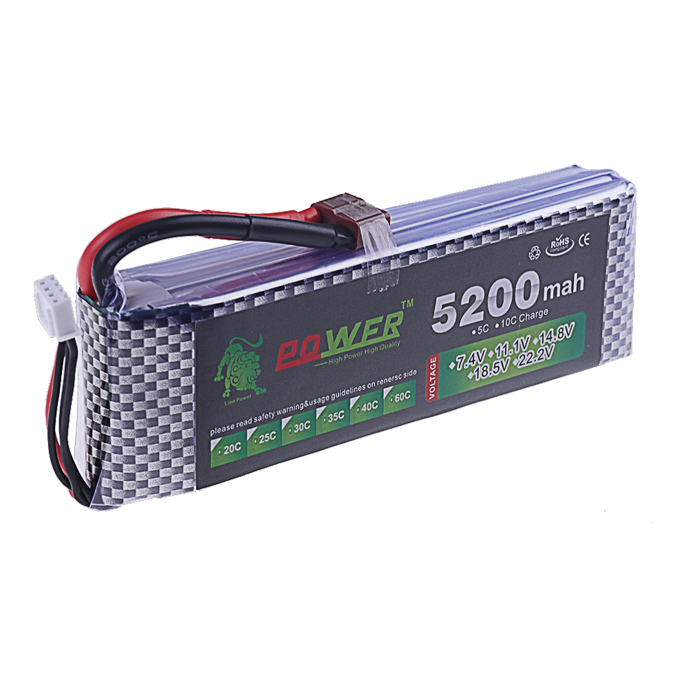 3S Lipo Battery 11.1V 5200mah  - огляд і ціна Drone Rcs