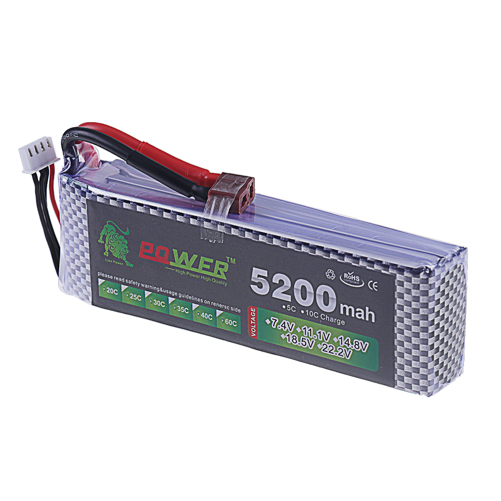 3S Lipo Battery 11.1V 5200mah  - огляд і ціна Drone Rcs